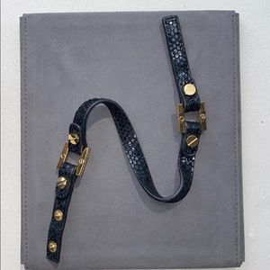 Tory Burch Snakeskin Wrap Bracelet